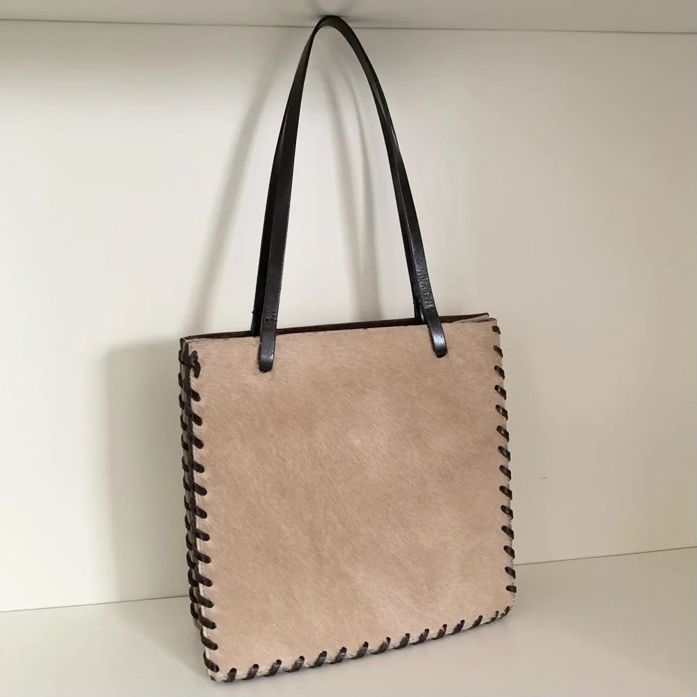Vintage Horse hide time postmodern purse